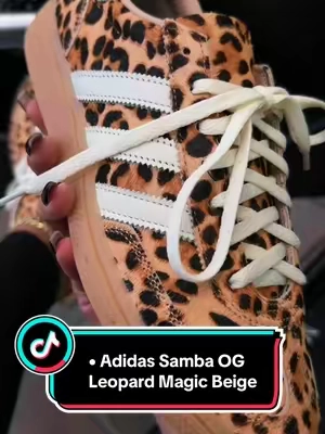 Adidas Samba OG Leopard Magic Beige Women's Shoes  #adidas #adidassamba #sambas #sneakerhead #TikTokShopFallDealsForYou 