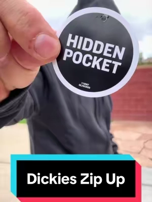 @Dickies hidden pocket zip up fleece hoodie #tiktokshopcreatorpicks #mensfashion #bluecollar #hoodie #jacket 