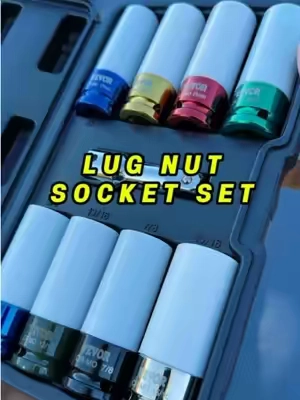 The last lug nut socket set you’ll ever need. #impactsocket #lugnutsocket #lugnuts #musthavetools 