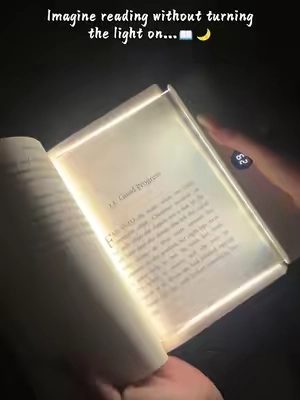 Imagine reading in bed without having to turn on the light... 📖🌙 I just turn on this little light for my book, and the whole room stays dark.😴 I can keep reading without disturbing anyone.💕#booklight #BookTok #booklover #cozyvibes #tiktokmademebuyit 