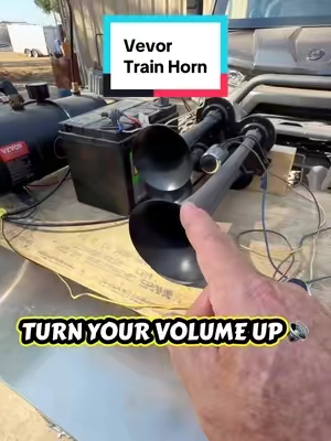This train horn is NO joke! 📣😂 Four trumpets and plenty of sound—you’re definitely going to hear me coming! #VEVOR #TrainHorn #TruckMods #TruckAccessories #TruckLife @Haidee_Collab @VEVOR Outdoor Store @VEVOR Store @VEVOR Automotive Store 