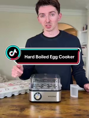 No boiling water, no guessing how long, and no dirty dishes! Easiest eggs I’ve ever boiled 🍳 #hardboiledegg #eggcooker #eggboiler #eggs #boiledeggs 