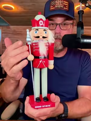 NCAA 12in Wooden Nutcracker with Team Logo #NCAA #Nutcracker #QVC #RoysRealReviews 