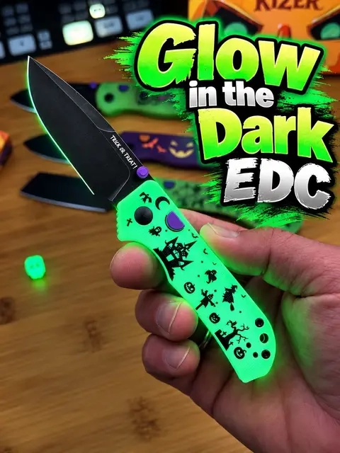 The Kizer Nice Guy Halloween Edition is such a great size for EDC. 🎃🔥 AEB-L steel, glow-in-the-dark G10 scales, and a killer Halloween design. #Kizer #KizerNiceGuy #EDC #EverydayCarry #EDCgear 