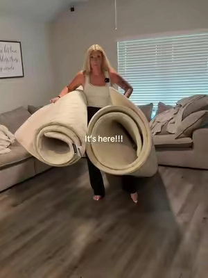 Amazing to say the least 😆 #huloosleep #memoryfoamplaymat #memoryfoamrug #CapCut 