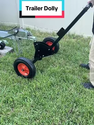 If you have a trailer, this Vevor dolly is at a great price and lifts up to 1500lbs! #vevor #trailerdolly #vevortools #boatlife #falldealsforyou 