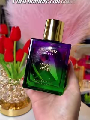 BellaVita Luxury’s Night Fever | Perfume for Men & Women | Bergamot Mandarin, Peach, Musk & Vanilla  | EDP | Premium, Fruity & Long-lasting | 3.38 Fl.oz Fragrance 