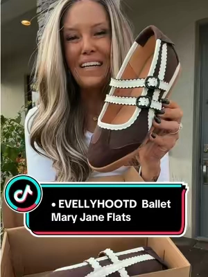 EVELLYHOOTD Women’s Ballet Sneaker Adjustable Mary Jane Footwear - Round Toe Genuine Cow Suede #evellyhoodt #balletflats #maryjaneshoes #TikTokShopFallDealsForYou #fallshoes 