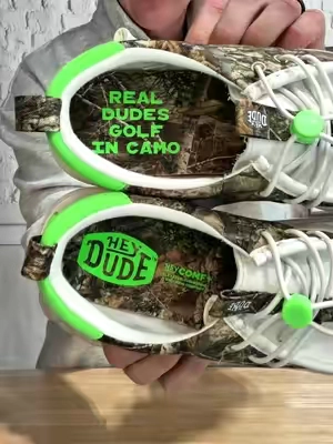 HEYDUDE realtree camo golf shoes #heydude #golf #realtreecamo 