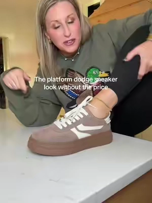 I love the chunky platform sneaker look, but I love finding it for less even more 👀 These Project Cloud sneakers give that same trendy platform vibe and they’re actually made for walking. Cute with leggings, jeans, or your everyday fall outfits. I wear a 7.5 and they fit true to size. #projectcloud #platformsneakers #chunkysneakers #sneakerstyle #fallshoes   