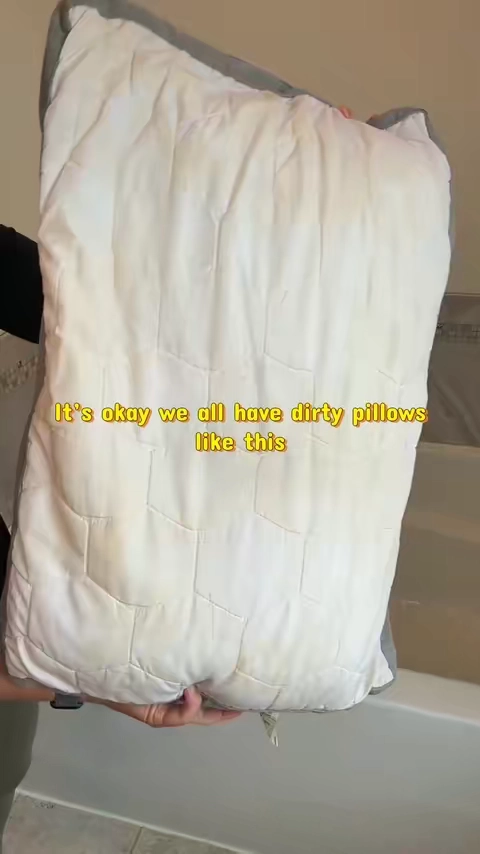 I thought this pillow was beyond saving 😳 The before was ROUGH… but look at that after. 👀✨ I used an oxygen laundry booster to help lift out all that built-up grime, sweat, oils, and dinginess without using harsh chlorine bleach. ✅ Powerful deep clean ✅ Helps brighten whites ✅ Great for pillows, towels & bedding ✅ Non-toxic alternative for your laundry routine Sometimes you don’t need to throw it away… you just need to CLEAN it the right way. 🙌 #nontoxiccleaning #cleaninghack #laundryhack #cleaningtok #pronouncepartner 