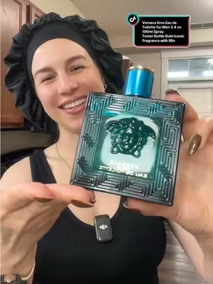 Envío gratis!!✅😍✨y es el original ! Versace Eros Eau de Toilette para hombres 3.4 oz 100ml Spray Botella de prueba Fragancia icónica audaz con manzana verde menta Limón, haba tonka, geranio, vainilla, notas, cítricos amaderados Ámbar #erosversace #perfumesmasculinos #perfumesoriginales #versace #perfumes 