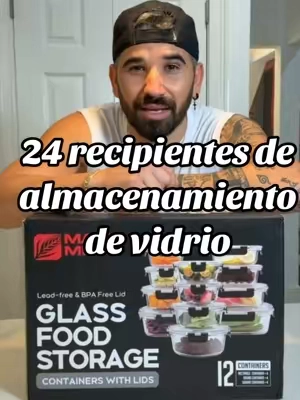 Juego de 24 recipientes de almacenamiento de vidrio #hogar #cocina #tiktokshopfalldealsforyou #paratiiiiiiiiiiiiiiiiiiiiiiiiiiiiiii #ofertas 