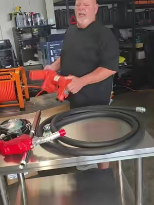 Heavy duty fuel transfer pump #fuel #farmer #contractor #DIY #construction 