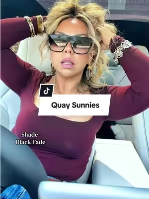 (Shade-Black Fade) the Sunnies that flatter all face shapes🤌🏻 @Quay #sunnies #sunglasses #quaysunnies 