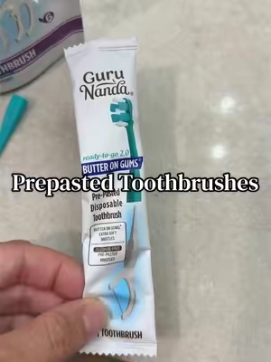 These prepasted toothbrushes come individually wrapped too so they're even easier to throw in your bag! #toothbrush #prepastedtoothbrush #traveltoothbrush #onthegotoothbrush @GuruNanda LLC 