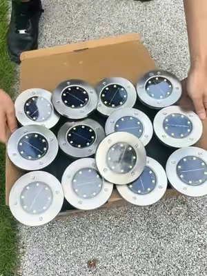 Solar-powered garden lights. Perfect for qgardens or for illuminating paths and walkways in your yard. As always, Hoodink offers top-notch quality. Check out this product and some of their other offerings. ☀️🏠\#outdoorlighting  #SolarLights #GardenLights#outdoorlights #Tiktokshopstockup