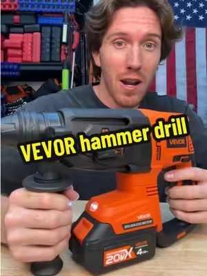 Check out this cordless rotary hammer drill from VEVOR #tools #rotarydrill #hammerdrill #cordless 