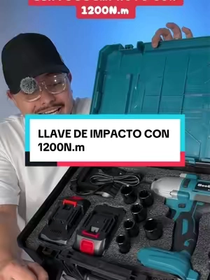 Llave de impacto con 1200N.m #tools #impactwrench #llavedeimpacto #impactwrestling #tiktokshopcreatorpicks 