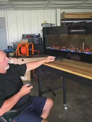1500W electric fireplace #fireplace #heat #heater #Home #decor 