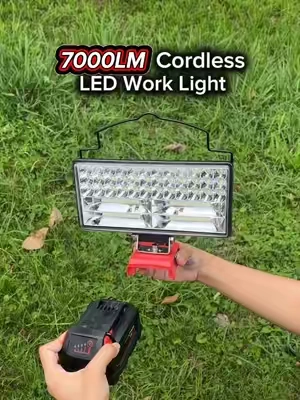 Portable 7-Inch Work Light for Camping, Garage, and Power Outages 💡✨#ecarke #light #worklight #milwaukee #construction 