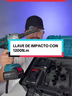 Llave de impacto con 1200N.m #impactwrench #llavedeimpacto #tools #impactwrestling #tiktokshopcreatorpicks 