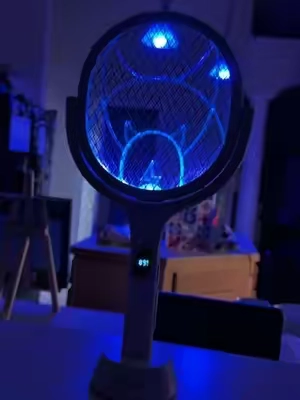 This electric fly swatter is basically the bug grim reaper #bug #insect #insects 