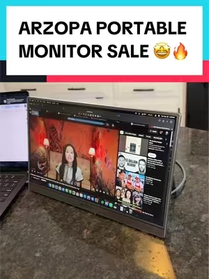 She was so mad when she found out.. #monitor #dualmonitor #portablemonitor #tiktokshopcreatorpicks #tiktokshopfalldealsforyou 