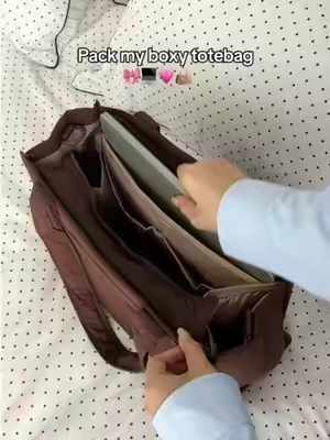 The perfect school/work bag.🤎#bagsmart #totebag #worklife #workbag #schoolbag 