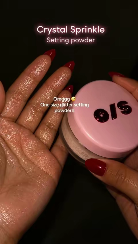 ONE/SIZE just made holiday makeup even more fun ✨ This Holiday Sparkle Ultimate Setting Powder gives that soft locked-in finish with a little extra shimmer for the season. Perfect when you want your makeup to look festive without going overboard. ✨💗 #ONESIZE #ONESIZEBeauty #HolidaySparkle #SettingPowder #GlitterMakeup  
