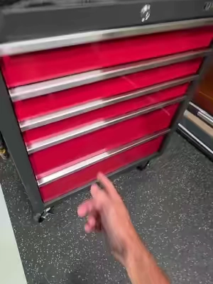Heavy-duty 5-drawer rolling tool chest for keeping tools organized and easy to grab in the garage or workshop. The locking drawers and swivel wheels make this a solid garage storage upgrade. #toolchest #toolstorage #toolbox #garagetools #tiktokshop 