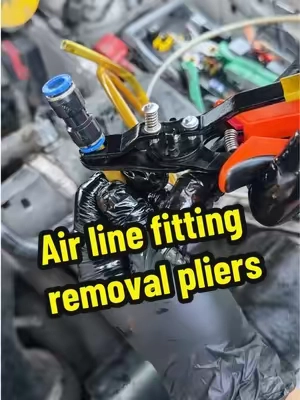 Stop fighting those stubborn air-line fittings. 🔥🔧 One hand, one squeeze, DONE. These heavy-duty push-to-connect remover pliers make quick-disconnect repairs faster and easier—compact, tough, and built for the garage. Tiny tool, BIG time-saver. 💥 #AirTool #PneumaticTools #HoseConnector #AutomotiveTools #MechanicTools  