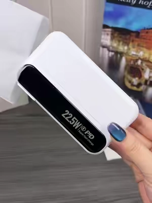 All-in-one 10000mAh portable charger with foldable wall plug & built-in cables, fast charge up to four devices for travel and daily use!  #PowerBank #FastCharging #DealsforYouDays #tiktokshopdealsforyoudays