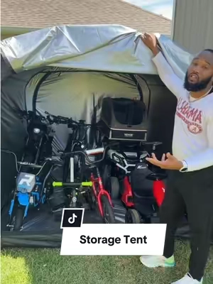 Bike Storage Tent. 