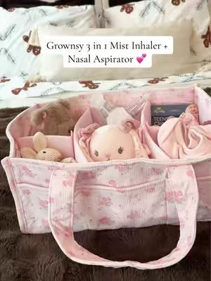 Stuffy nose season is coming 🤧 This baby nasal aspirator uses a gentle fine mist to help soften stubborn mucus before suctioning, with 3 suction levels, 2 mist settings, lullabies + a soft nightlight for an easier nose-cleaning routine. Such a good baby essential to have on hand before you actually need it! 👶🏻✨ @grownsy  #GROWNSY #BabyNasalAspirator #NasalAspirator #BabyEssentials #BabyMustHaves 