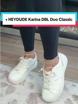 HEYDUDE Karina DBL Duo Classic - Comfortable Slip-on shoes #heydudeshoes #karinaduo #sliponsneakers #sliponshoes #tiktokshopcreatorpicks