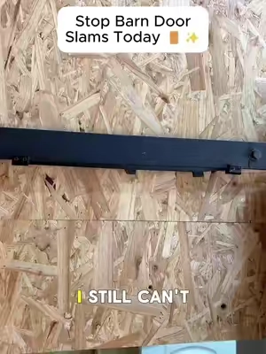 Stop your barn door from slamming and damaging your wall. This soft close hardware helps heavy sliding doors slow down smoothly for a quieter, safer home upgrade. 🚪✨#TikTokShopFallDealsForYou#tiktokshopstockup#HomeImprovement#DIYProjects#HomeUpgrade 