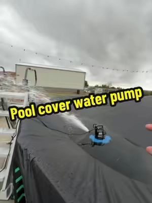 SEESII 1/3HP Pool Cover Pump - Automatic On/Off, 3035GPH Submersible Water Pump with Filter Net, 25ft Power Cord, Check Valve, Sump Pump for Swimming Pool, Hot Tubs, Pond, Basement, Rooftops. #automaticwaterpump #automaticpoolcoverpump #waterpump #poolcoverpump @SEESII Tools 