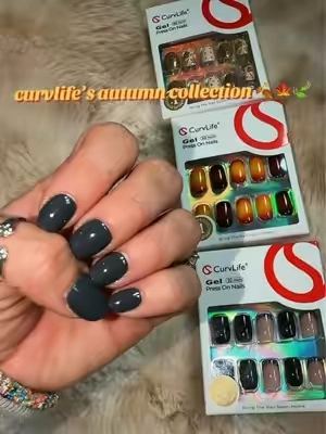 @Curvlife #curvlife #pressonnails #fallnails #tiktokfalldealsforyou #diynails 