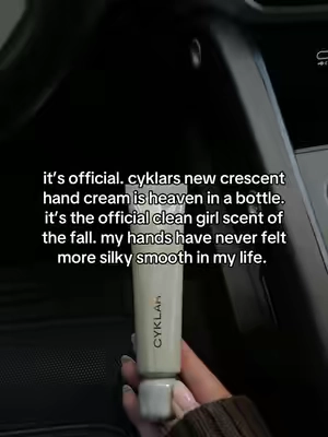 crescent is finally here and it’s ADDICTING @CYKLAR @Claudia Sulewski #cyklarcrescent #cyklarhandcream #cyklar #tiktokshopcreatorpicks #ureahandcream 