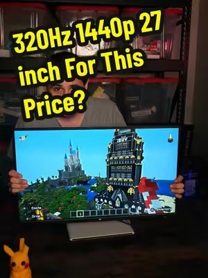 320hz 1440p 27 inch gaming Monitor for this price?!?! #monitor #gamingmonitor #highrefreshrate #GamingSetup #tiktokshopfalldealsforyou 