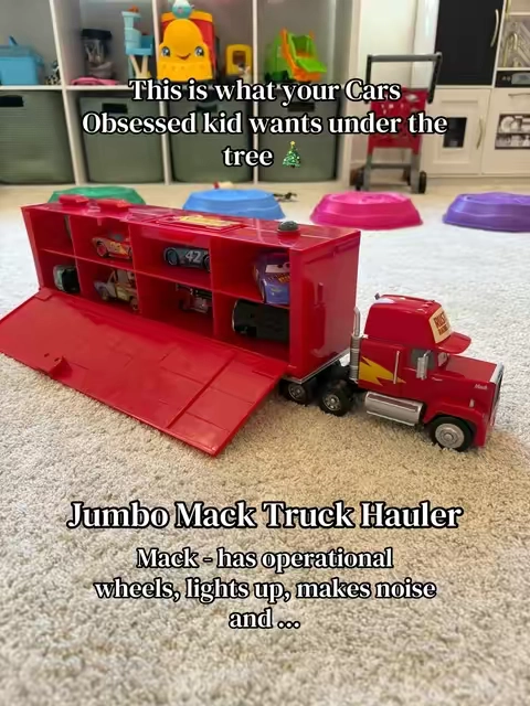 For the Cars Obsessed 🏁🏎️🙌 This is diecast too so it is meant to last! #cars #carstoy #macktruck#disneystore #disneytoy