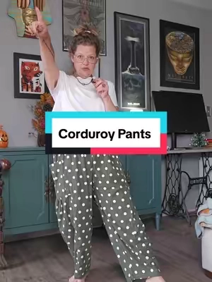 #corduroy #corduroypants #barrelpants #harempants #apronbellystyle 