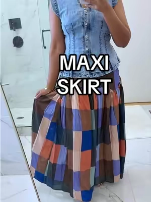 The prettiest maxi skirt 😍 #skirt #maxiskirt #skirtoutfits #longskirt #falloutfit @Asvivid Store 