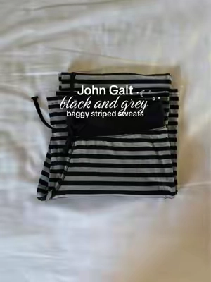 NEW!! omg these are 100% cotton and I love the grey and black stripes! So perfect for cozy season @pacsun #brandymelville #johngalthaul #pacsunfinds #cottonpants #cozyathome 