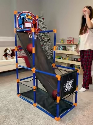 SUCH a great price 👏🏻👏🏻 #christmasgiftideas #giftsforkids #screenfreefun #indoorbasketballhoop 