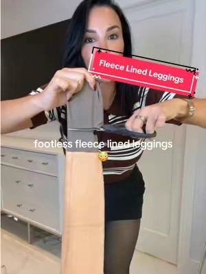 Footless fleece lined leggings #fleecelinedtights #fleecelinedleggings #fleecetights #fleeceleggings #tiktokshoprestock 