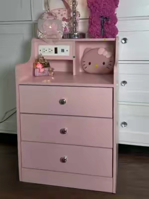 La mesita más bonita para tu hija 🎀@Sikaic Official #parati #pinknightstand #pinkroomdecor #girlroom #mesitasdenoche 
