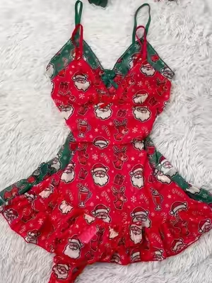 So cute!!! #nightdress #loungewear #2pieceset #christmas #tiktokshopbalckfriday #spotlightfinds #pajamas 