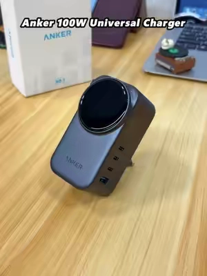 Your travel bag doesn’t need multiple chargers anymore. The Anker Nano one hundred watt travel charger gives you three USB-C ports and one USB-A port in a compact GaN design. Charge your laptop, phone, tablet, and other devices with one powerful charger while saving space in your bag. Perfect for work trips and international travel. Tap the orange cart and check it out. #Anker #TravelCharger #fastcharging #fastcharger #tiktokshopstockup 
